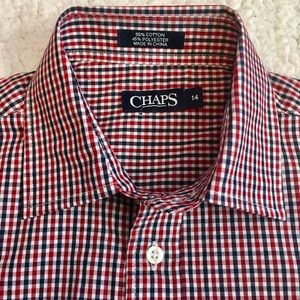 NWT~ Chaps button-down plaid shirt size 14